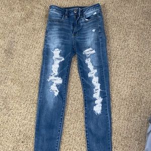 American eagle ripped jeans